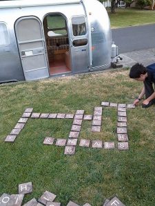 Backyard Scrabble tiles